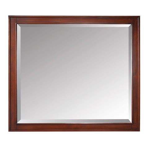 Avanity Madison 36 In X 32 In Beveled Edge Mirror In Tobacco Madison