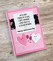 Best Friend Valentine's Day Card Happy Valentine's | Etsy