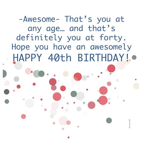 Digital 40th Birthday Wishes Greeting Card Pantone Colors Etsy New