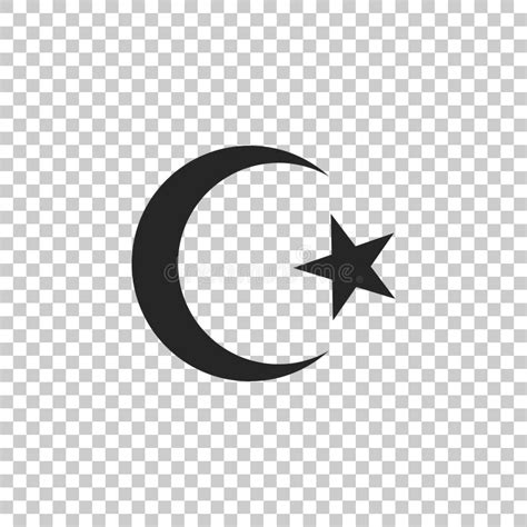 Star And Crescent Symbol Of Islam Icon Isolated On Transparent