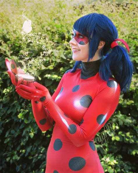 A Beautiful Ladybug 😍 🐞⠀ ⠀ Cosplaye Tights Outfit Skin Tight Catsuit