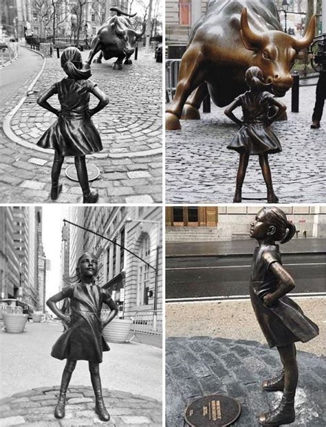 Fearless Girl Statue New York Charging Bull Wall Street Fearless Girl Statue Statue