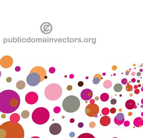 Abstract Colorful Circles Background Vector Image Download Free
