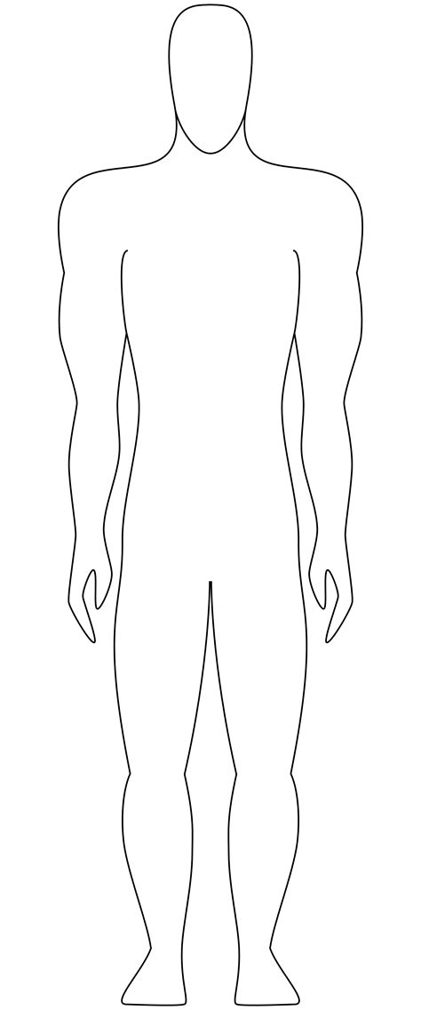 Outline Of Person Template Clipart Best