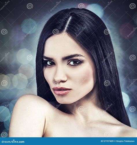 female portrait with beauty bokeh stock image image of caucasian light 57197409