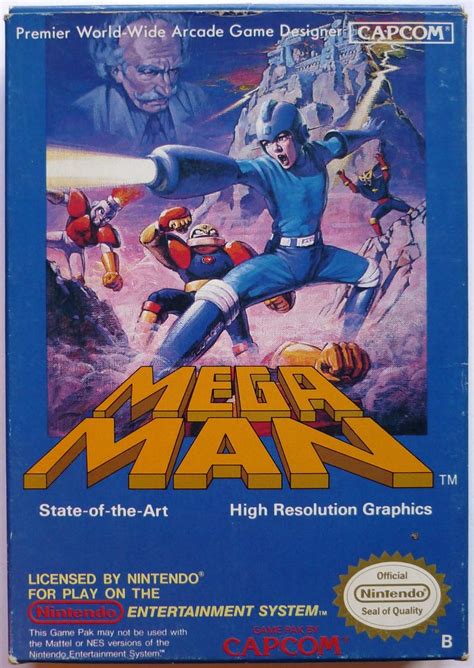 Original Mega Man Uk Box Art Classic Video Games Retro Gaming Art