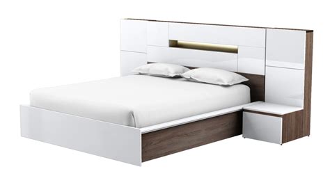 White King Size Headboard With Storage Vlr Eng Br