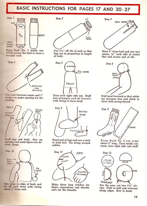 How To Make Sock Toys 1958 Sock Toys Sock Dolls Diy Sock Toys