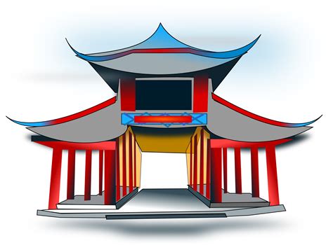 İllustration Of Chinese Temple Free Image Download