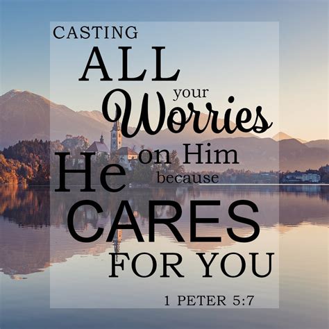 (1) a call to elders. 1 Peter 5:7 - Casting All Your Cares - Free Bible Verse ...
