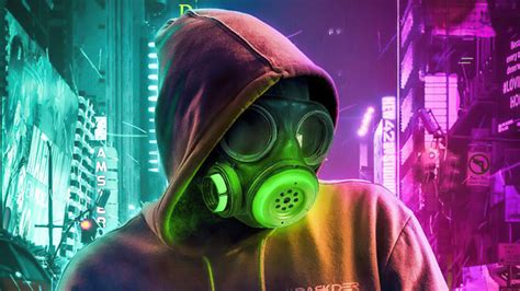 Toxic Mask Hoodie Guy 4k Wallpaperhd Artist Wallpapers4k Wallpapers