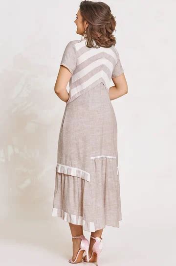 Платье VITTORIA QUEEN, оттенки-бежевого (модель 9183) — Белорусский ...