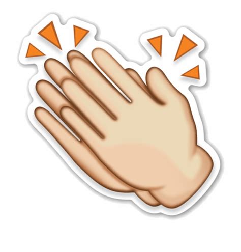 Clapping Hand Applause Clip Art Emoji Aplausos Png Clip Art Library
