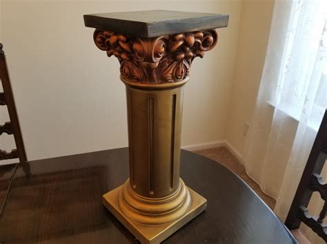 Greek Pedestal Column Antique Style Pedestal 24 Inches High Etsy