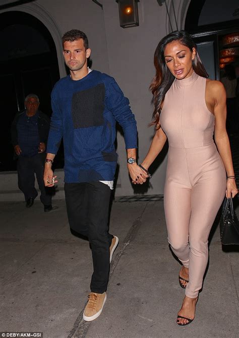 Nicole Scherzinger Rocks Nude Bodysuit On Date Night Daily Mail Online