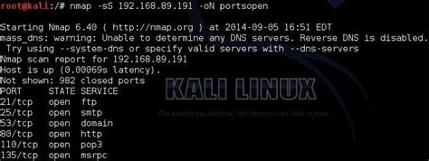 While nmap attempts to produce accurate results, keep in mind that all of its insights are based on packets returned by the. How to use Nmap in Kali linux for Reconnaissance - HackSmash.