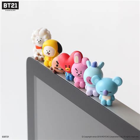 Official Bt21 Monitor Figure By Linefriends Royche Tata Cooky Authentic