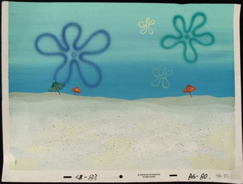At The Beach Original Background Production Spongebob