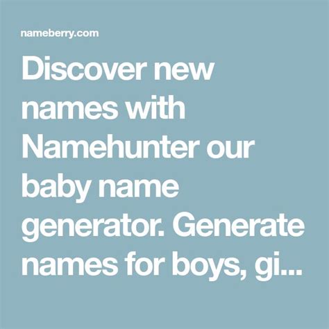 Baby Name Generator Baby Name Generator Name Generator Baby Names