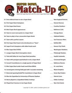 With all these things said and done, here are some easy trivia questions for kids that you can try as a fun challenge this summer or spend a rainy day at home! Match NFL teams to nicknames, players, their fans or their ...