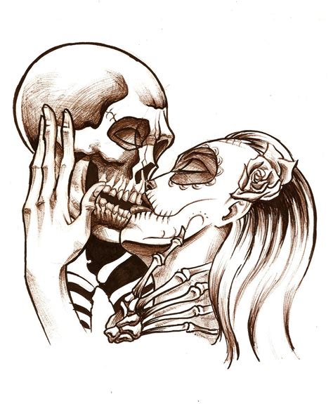Skull Kiss By Christophermholler On Deviantart