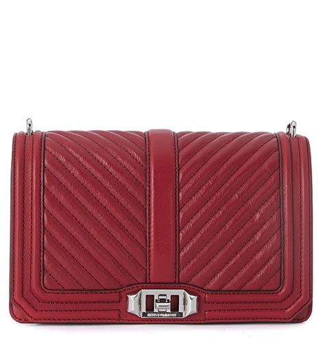 Rebecca Minkoff Crossbody Bag In Red Quilted Leather In Rosso