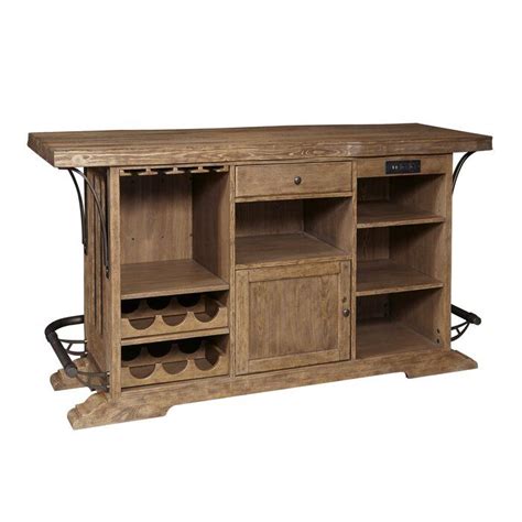 Keyon Wooden Bar With Wine Storage And Reviews Birch Lane Wine