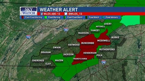 Flash Flood Warnings Issued For Parts Of Western North Carolina