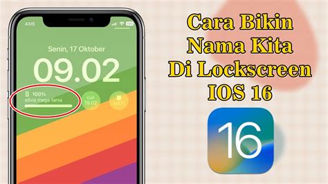 Cara Menampilkan Nama Kita Di Lockscreen IOS 16