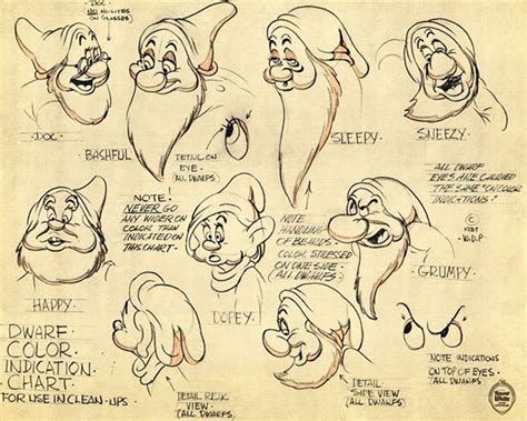 Seven Dwarfs Concept Sketches Disney Sidekicks Photo 40870865 Fanpop