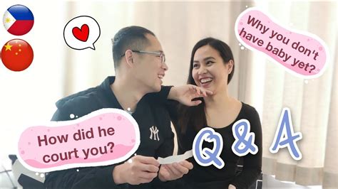 Qanda With My Husband 🇵🇭🇨🇳 Filipino And Chinese Couple Youtube