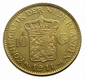 Países Bajos. Guillermina. 10 Gulden 1911 - Catawiki