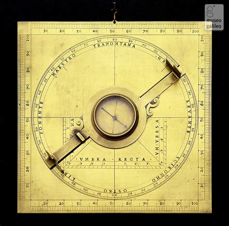 Museo Galileo Enlarged Image Surveying Compass Inv 2508