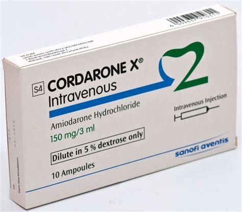 Cordarone X 150 Mg Amiodarone Hydrochloride Injection Packaging Size