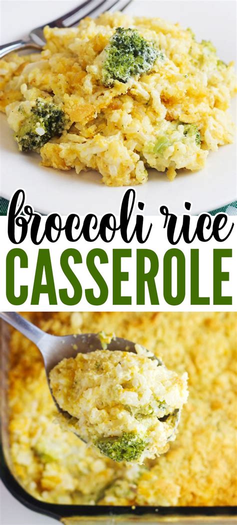 Easy Broccoli Rice Casserole Recipe Recipe Casserole Side Dishes