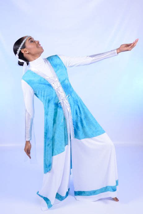 Living Waters Tie Dye Long Vest With Silver Decoration Dance Garments