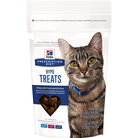 .diet metabolic weight management canned cat food is specially formulated by hill's nutritionists and veterinarians to support your cat's weight synergistic blend of natural ingredients works naturally with your cat's unique metabolism. Hill's Prescription Diet Hypo-Treats Cat Treats 2.5oz bag