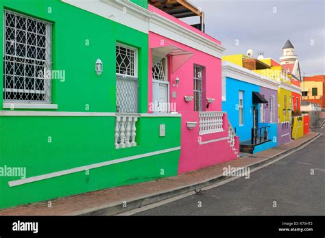 Coloured Houses Bo Kaap Cape Town Western Cape South Africa Africa
