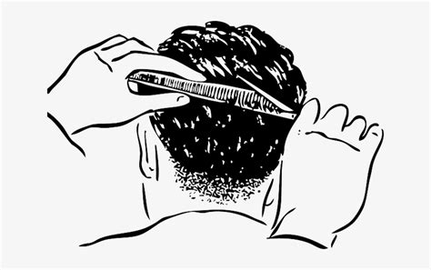 Scissors Man Person Cartoon Barber Hair Cut Hair Cutting Clip
