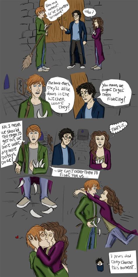 the kiss by ddll on deviantart harry potter comics harry potter funny harry potter art