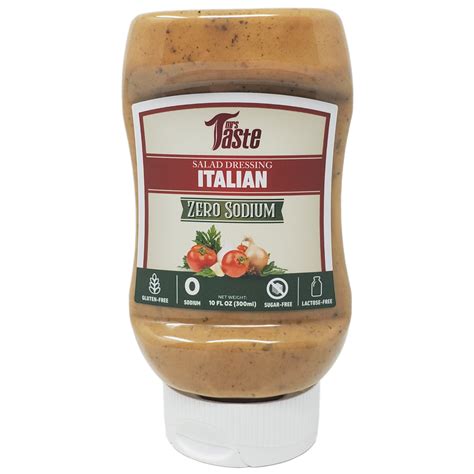 Mrs Taste Zero Sodium Italian Salad Dressing 10oz Healthy Heart