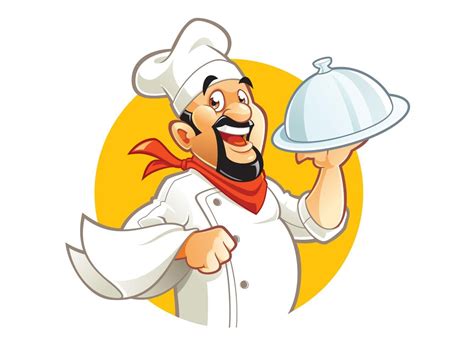 Personaje De Dibujos Animados Sonriente Chef Cartoon Chef Cartoon