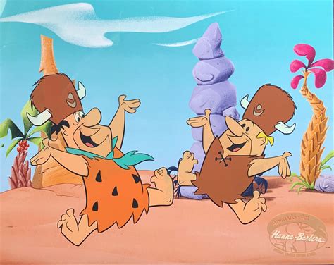The Flintstones Fred And Barney Sericel Animation Art Cel Forgotten Treasurez®