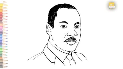 Easy Martin Luther King Jr Drawing Tutorial