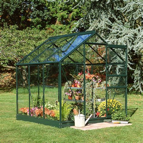 How to build a greenhouse, cheap. B&Q Metal 6X6 Horticultural Glass Greenhouse | Departments ...