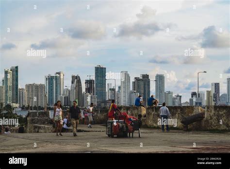 Cartagena Skyline From The Wall Stock Photo Alamy