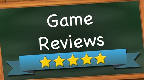 Game Review Intro Youtube