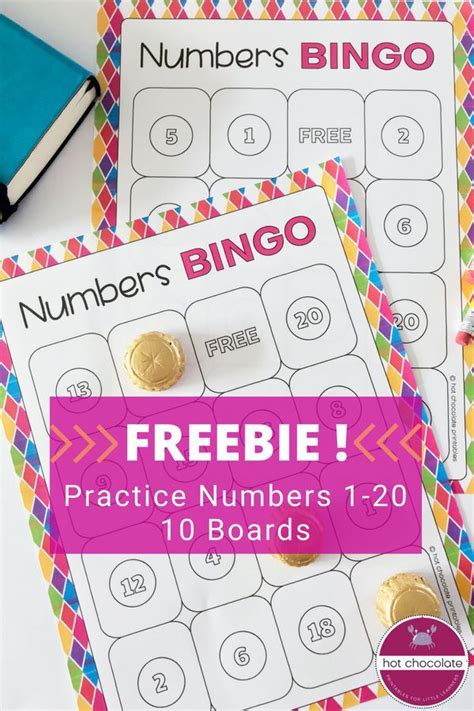 Free Bingo Game Numbers 1 20 Printable Teaching Resources Classroom