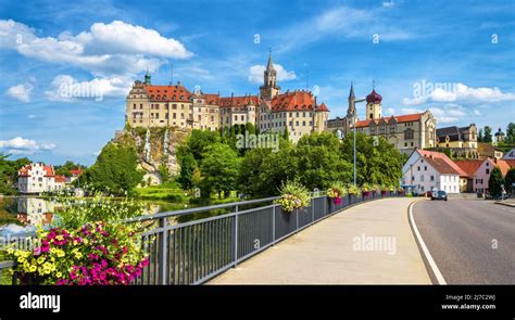 Sigmaringen City In Baden Wurttemberg Germany Europe View Of