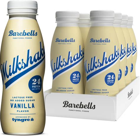 barebells milkshake vanilla 330ml 8 st se priser